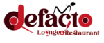 defacto lounge and restaurant logo